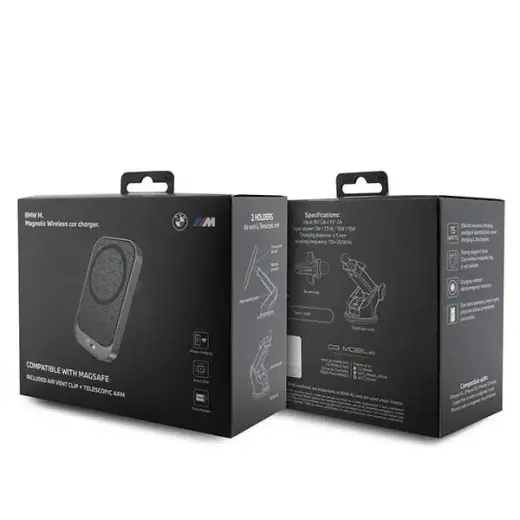 BMW uchwyt indukcyjny BMMWCCMPGPK 15W na kokpit|do szyby|do kratki czarny|black MagSafe M Edition Photo