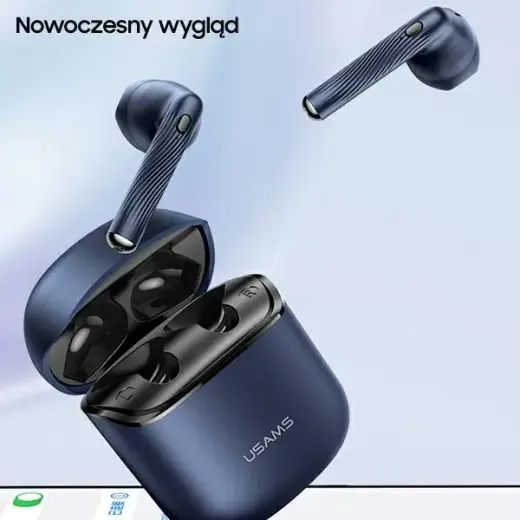 USAMS Słuchawki Bluetooth 5.0 TWS SYseries SY02 bezprzewodowe biały|white BHUSY01 Foto 3