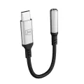 3mk USB-C adapter - 3.5 mm minijack - silver Photo
