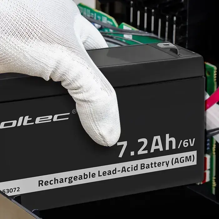 Qoltec AGM battery | 6V | 7.2 Ah | Maintenance-free | Efficient| LongLife | for toys, vehicles Foto 6