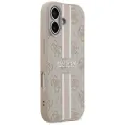 Case Guess 4G Printed Stripes MagSafe for iPhone 17 pink Фото num
