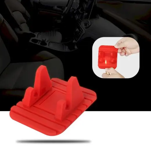 Silicone Car Phone Holder Dashboard Desktop Stand black Foto 8