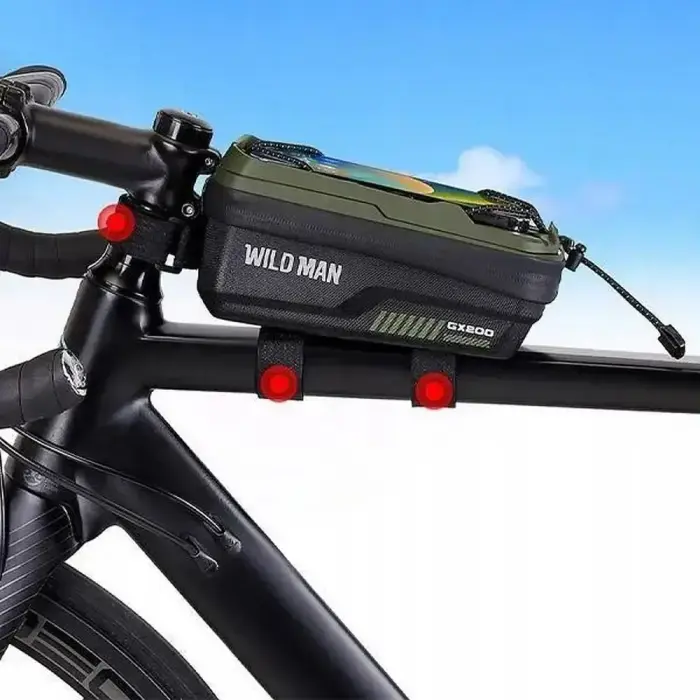 WILDMAN traveling bag for bike frame with zipper 1L (4 "- 7") GX200 green Photo
