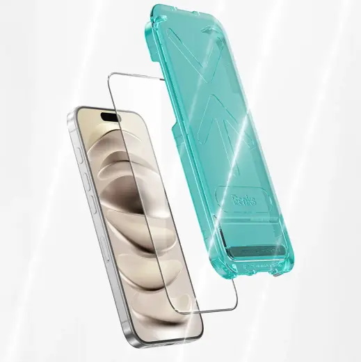 Benks Tempered glass Glass Warrior HD (AS66) for Iphone 16 Pro Max black Foto 11