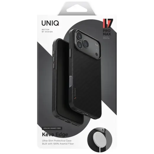 Case UNIQ Keva EDGE for iPhone 17 Pro Max     Magclick Charging black Foto 6
