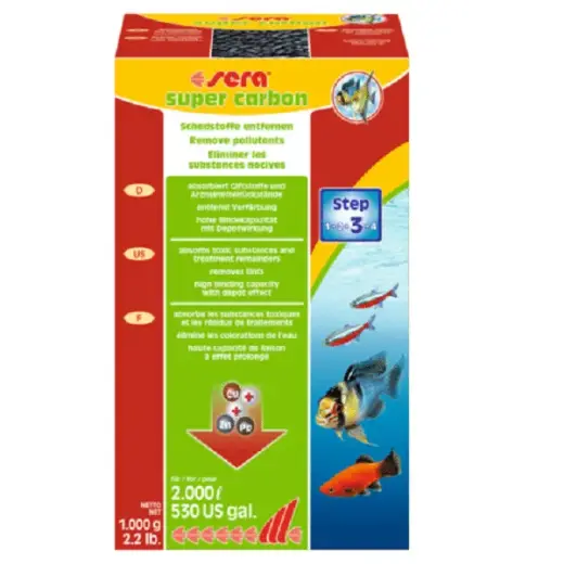 Активированный уголь для аквариума : Sera Super Carbon 1000g