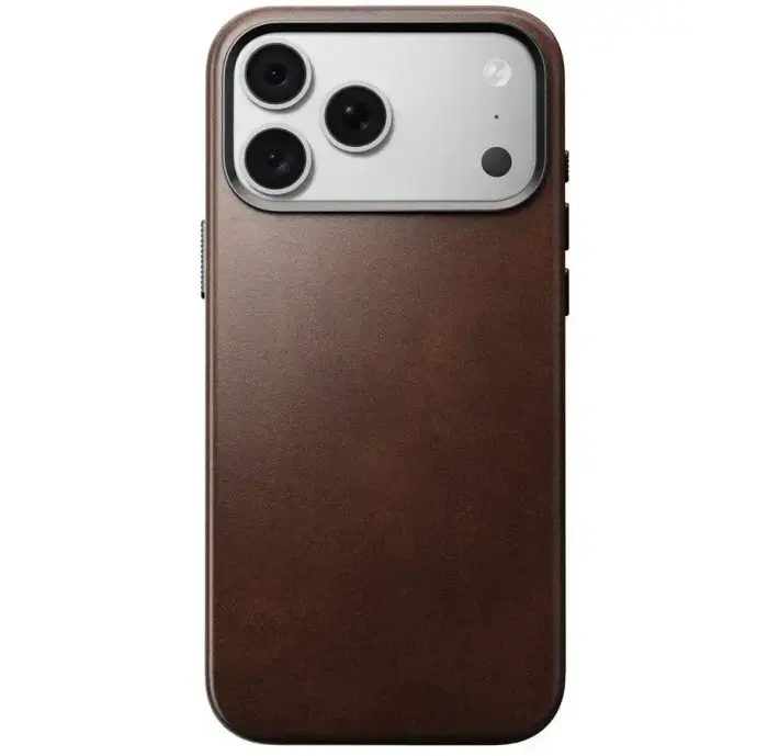 NOMAD leather case for IPHONE 18 Pro Max/17 Pro Max compatible with MagSafe (Traditional Leather Case Horween Leather) rustic brown