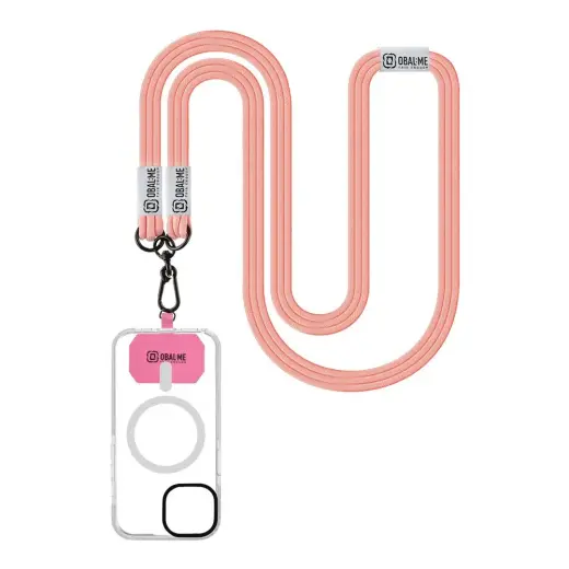 OBAL:ME NeckTag Trio Rope for Mobile Phone Pink