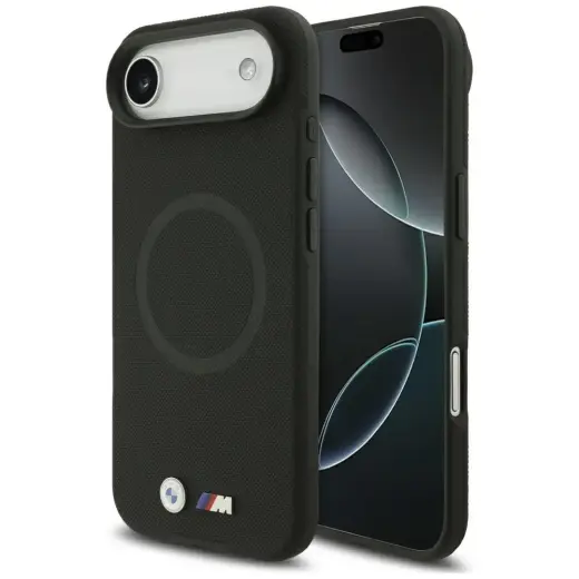 BMW M FW Metal Logo MagSafe Case for iPhone Air Black