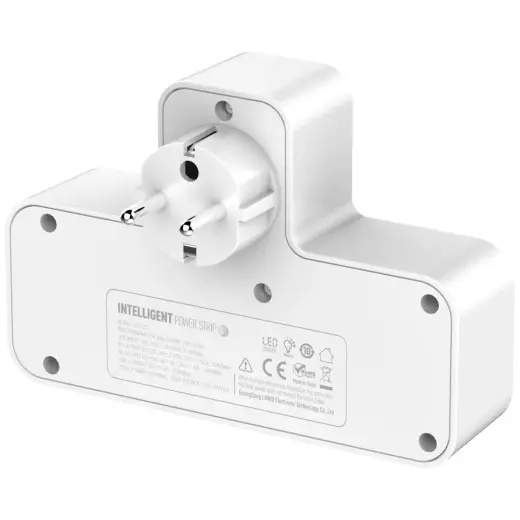 Listwa zasilająca Beline                  z podświetleniem LED 2xUSB-A|USB-C|2xAC biały Photo