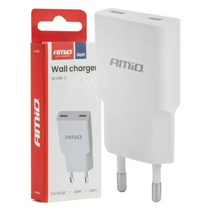 AMiO AMIO-04839 travel charger | 30W | PD, GaN | USB-C