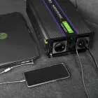 Qoltec Monolith voltage converter 4000 MS Wave |12V to 230V | 2000/4000W | USB Foto 3