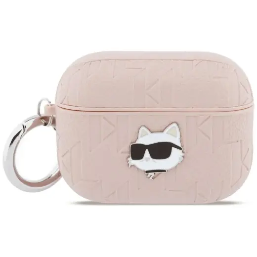 Case Karl Lagerfeld Monogram Choupette   Head for AirPods Pro 3 pink