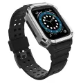 Protect Strap Band Band with Case for Apple Watch 7 | SE (41|40 | 38mm) Case Armored Watch Cover Black Фото num