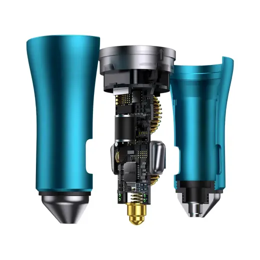 Зарядка для автомобиля Baseus Golden Contactor Pro | 40W | QC | USB-C | синяя Фото num