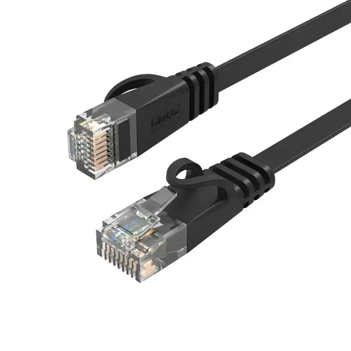 Orico PUG-C7B Ethernet LAN network cable | Cat7 | flat | 10Gbps | 8m | black