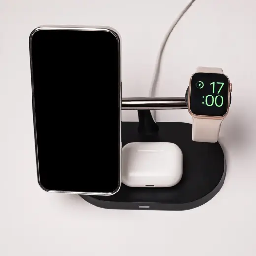 Maxlife MXWC-03 3in1 wireless charger 15W black Foto 7