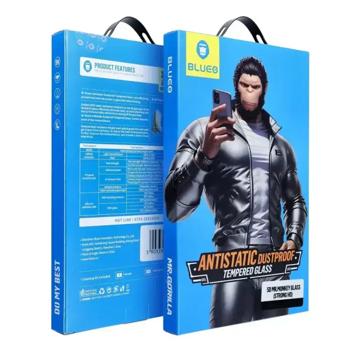 5D Mr. Monkey Glass - for Samsung Galaxy S26 black (Strong Lite) Foto 6