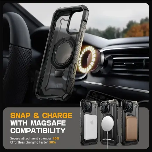 Supcase UB Grip Mag Case with MagSafe for iPhone 16 Pro Max - Black Photo