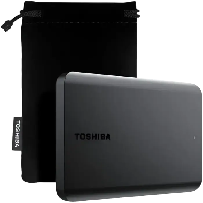 Toshiba External Hard Drive Canvio Basics Excl (2.5" 2TB, USB3.2 Gen 1, Black)