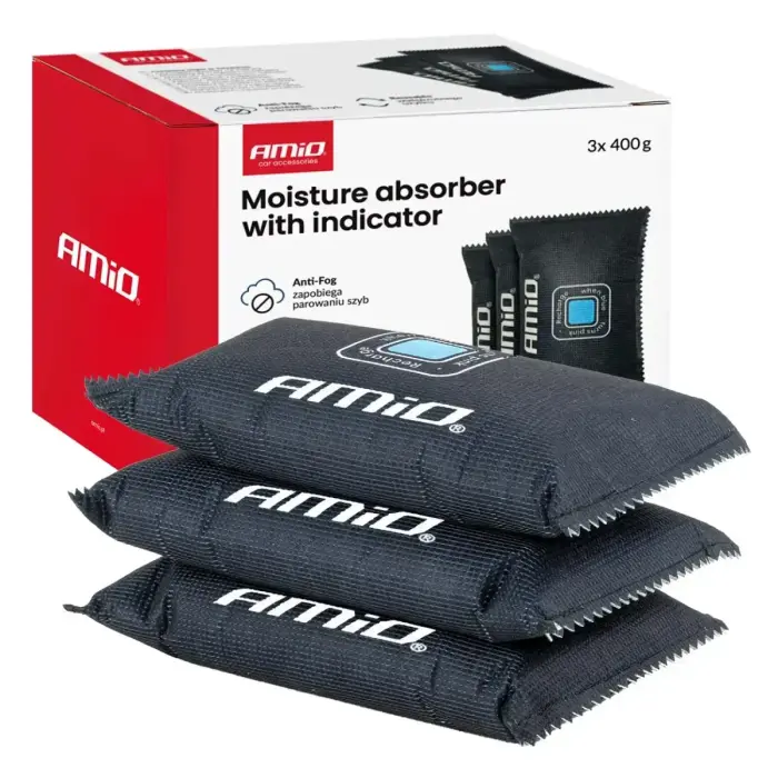 Moisture absorber with indicator 3x400g AMIO-04878