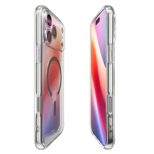 Spigen Ultra Hybrid MagSafe Case for iPhone 17 Pro Max - Clear Gray Foto 6