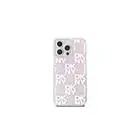 DKNY Liquid Glitter Checkered Pattern Case for iPhone 15 Pro Max Pink — Foto 6