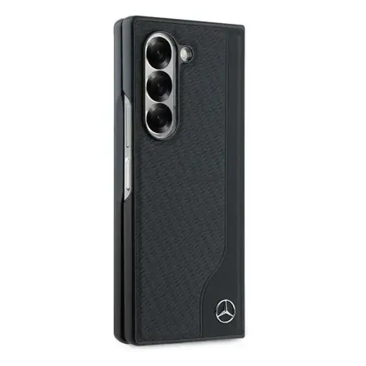 Mercedes MEHMZFD623RBGVK Z Fold6 F956 czarny|black Leather Wood Imitation MagSafe Фото num