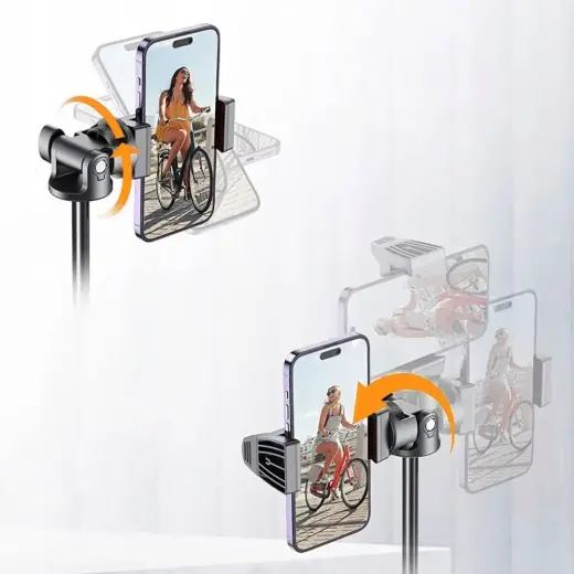 Tech-Protect L03S Bluetooth selfie stick with remote control, tripod up to 148cm and 180 head - black Фото num