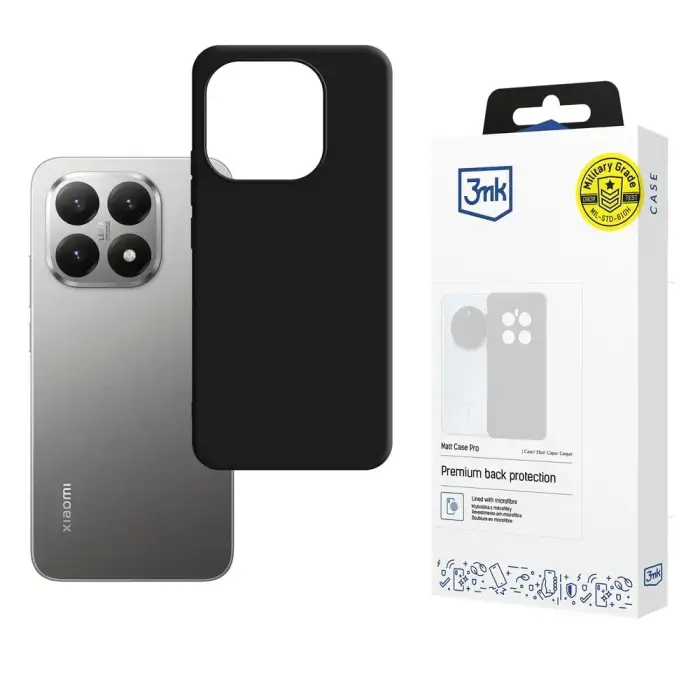 3mk Matt Case Pro case for Xiaomi 15T 5G - black