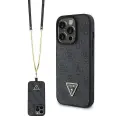 Guess GUHCP15LP4TDSCPK iPhone 15 Pro 6.1" black hardcase Crossbody 4G Metal Logo Foto 1