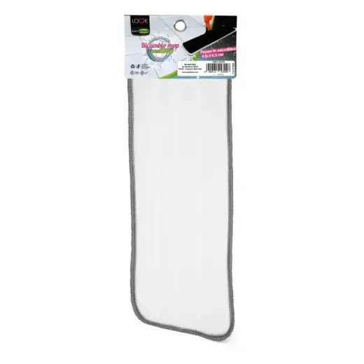 Maināmā mikrošķiedras lupata grīdas birstei ar smidzinātāju 40cm Foto 2