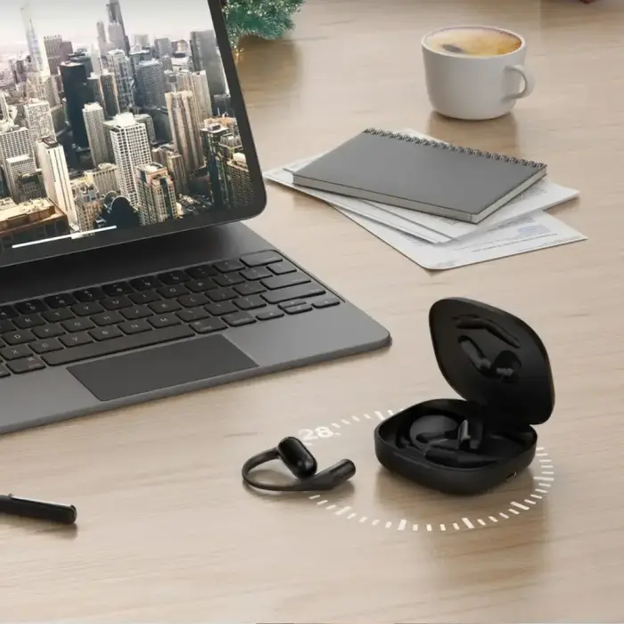 Bluetooth headphones 4smarts SkyBuds OWS with AI display, black Foto 8