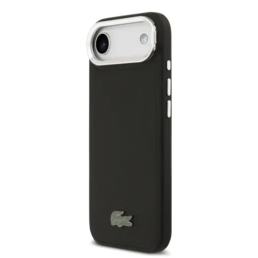 Lacoste Iconic Petit Pique Camera Stand MagSafe Case for iPhone Air Black