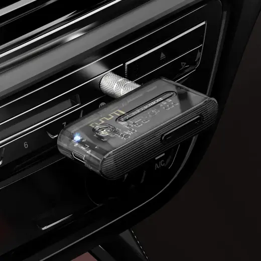 Borofone BC46 автомобильный FM-трансмиттер Bluetooth 5.0 | микрофон | прозрачный Фото num