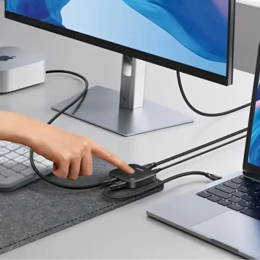 Ugreen 8K 60Hz Ultra HD 2in1 HDMI switch - black Foto 5