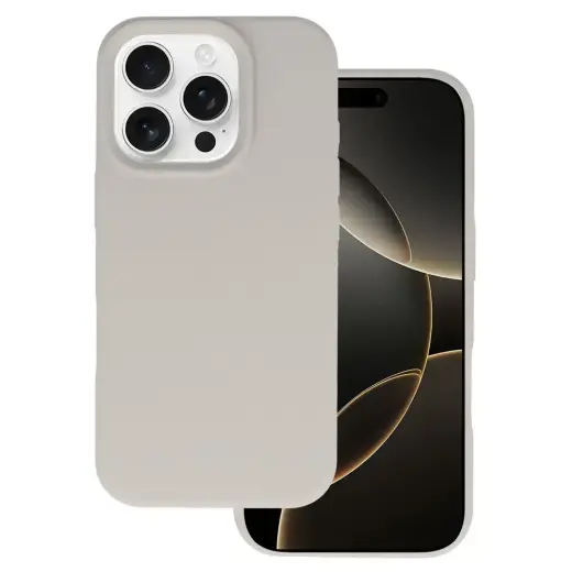 Tel Protect Silicone Premium phone case for iPhone 16 Pro Max gray