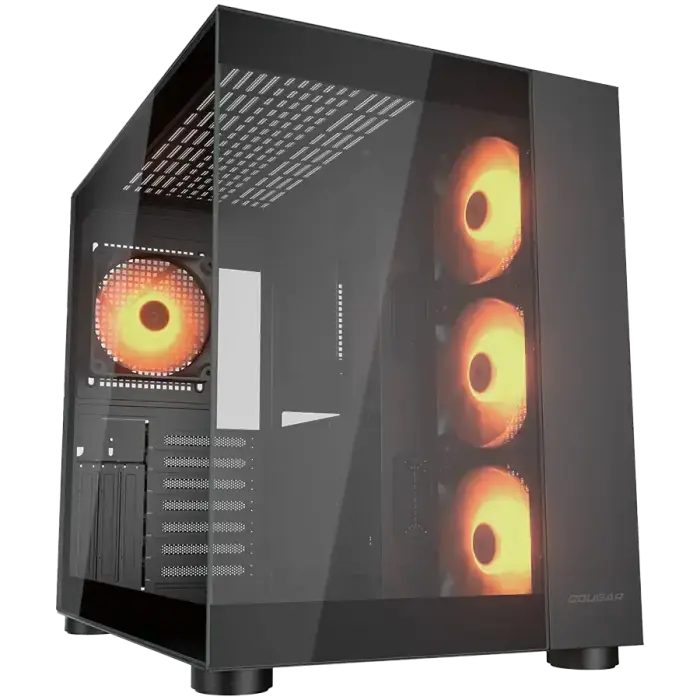 COUGAR FV150 RGB PC Case, Mid Tower, Black