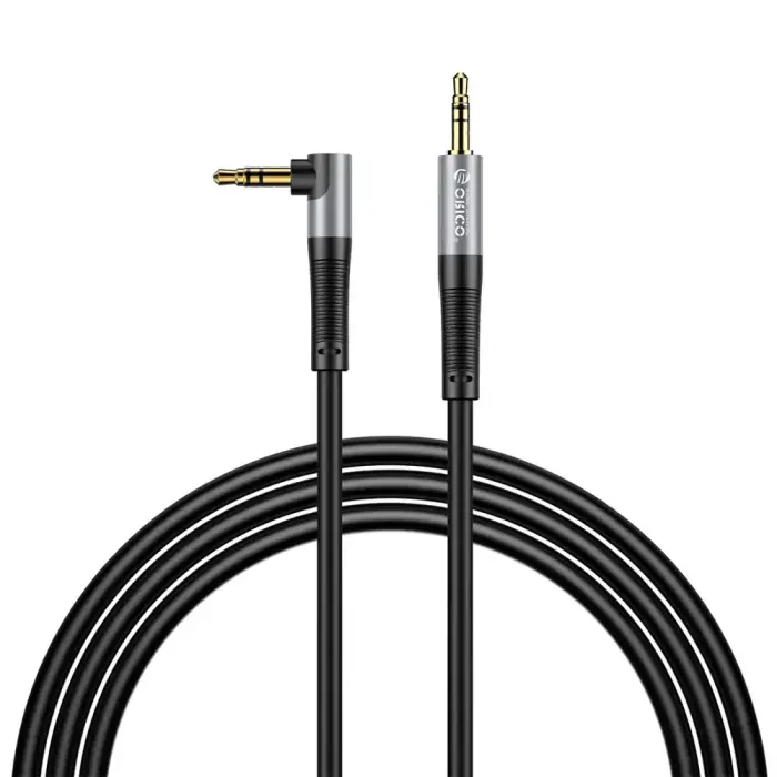 Orico AXW Mini Jack 3.5mm Male to Male Angled Audio Cable 5m - Black
