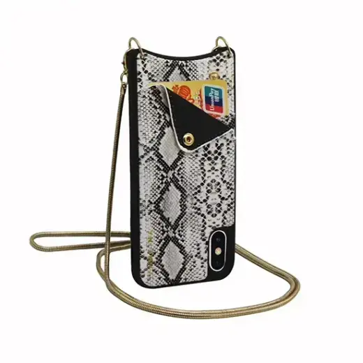 BAG - SNAKE Leather Case - IPHONE XS MAX White Foto 4