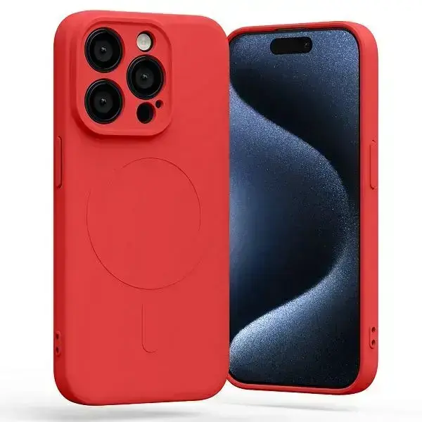Mercury MagSafe Semi-Silicone iPhone 15 Pro 6,1" czerwony |red