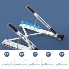 Choetech stand multifunctional station for laptop PD / USB-C HDMI (4K / 30Hz) / 2xUSB-A / 1xUSB-C / 1xSD / 1xTF black (HUB-M43) Фото num