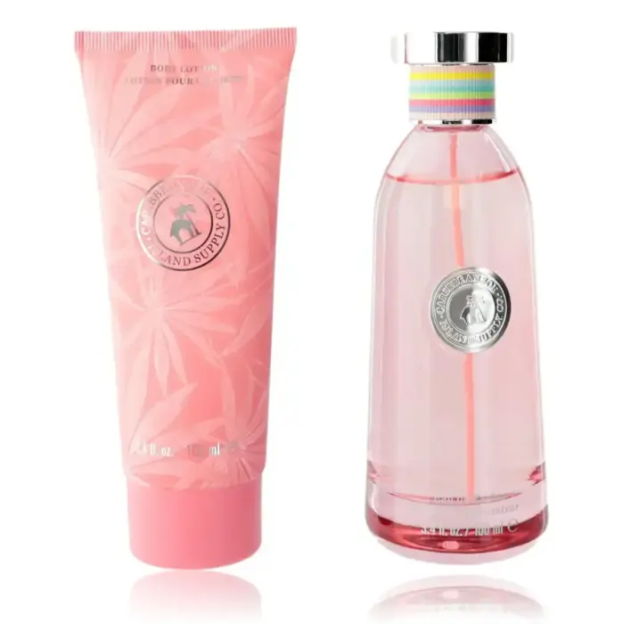 Set Caribbean Joe: Island Supply Tropical Haven, Eau De Parfum, For Women, 100 ml + Island Supply Tropical Haven, Hydrating, Body Lotion, 100 ml