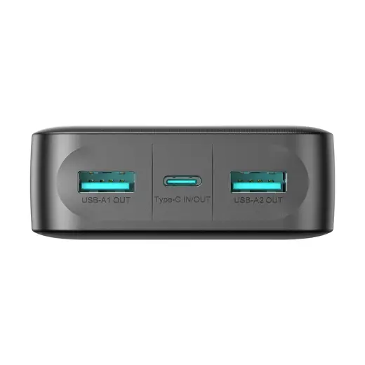 Joyroom JR-PBF14 ārējais akumulators (powerbank) | 20000 mAh | 12W | USB-A, USB-C | melns Foto 5