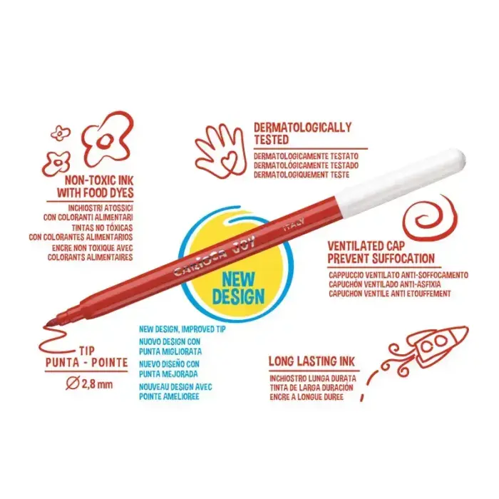 Flomasteri CARIOCA JOY 36 krāsas Foto 2