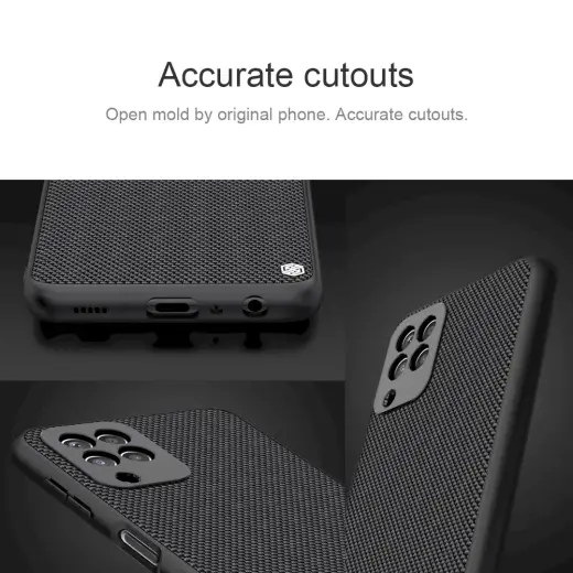 Nillkin Textured Hard Case for Samsung Galaxy A22 4G Black Foto 6