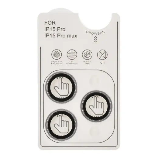 OBAL:ME Lens Protector for Apple iPhone 15 Pro|15 Pro Max White Titanium Foto 2