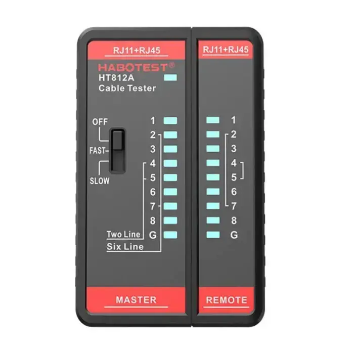 Network cable tester Habotest HT812A  RJ45/RJ14/RJ12/RJ9
