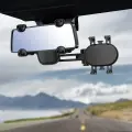 Car phone holder for the rearview mirror - black Foto 7