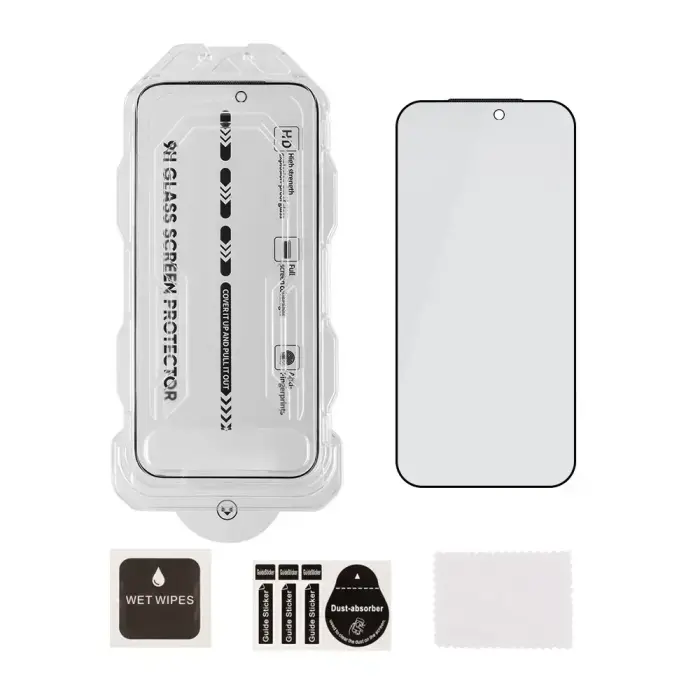 OBAL:ME Privacy 5D Glass Screen Protector with Applicator for Apple iPhone 18 Pro Max Black